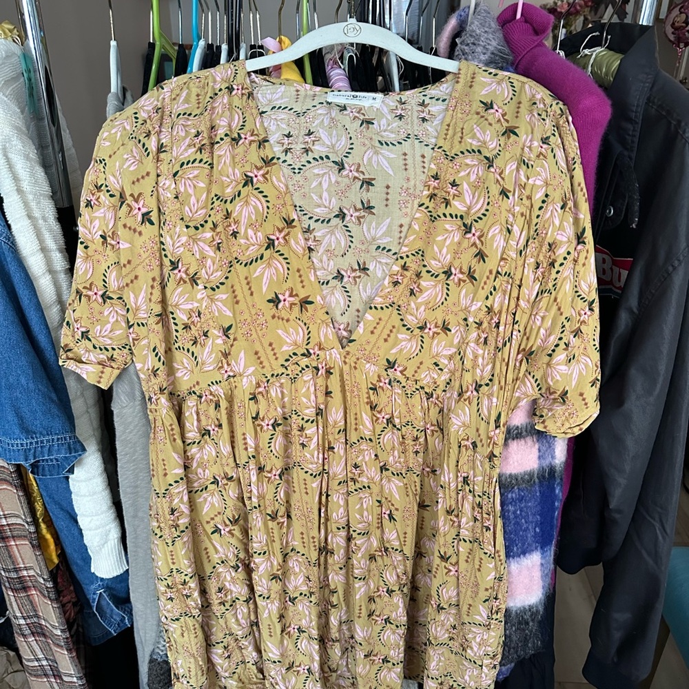 floral natural life dress / tunic top